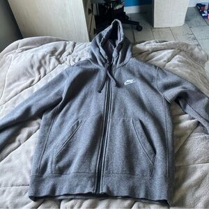 Nike Gray Full-Zip Hoodie